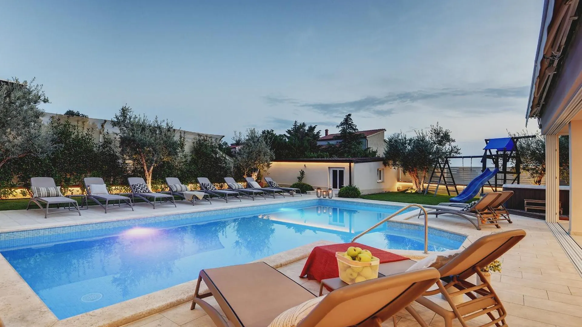 Villa Klen For 15 People Near Pula With Jacuzzi And Children Playgorund